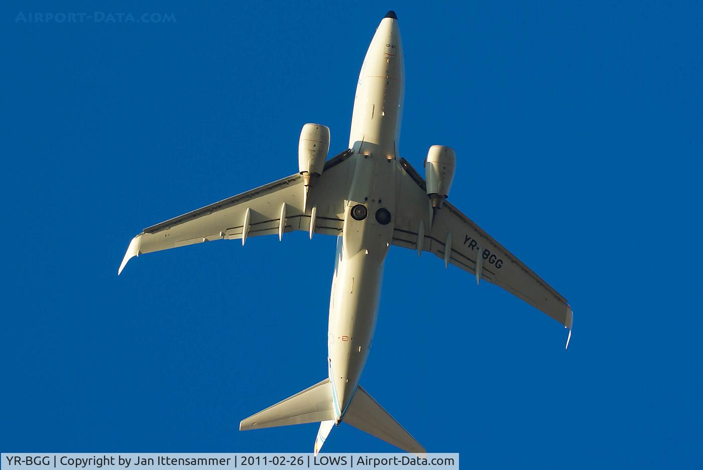YR-BGG, 2001 Boeing 737-78J C/N 28442, Wintercharter @ LOWS