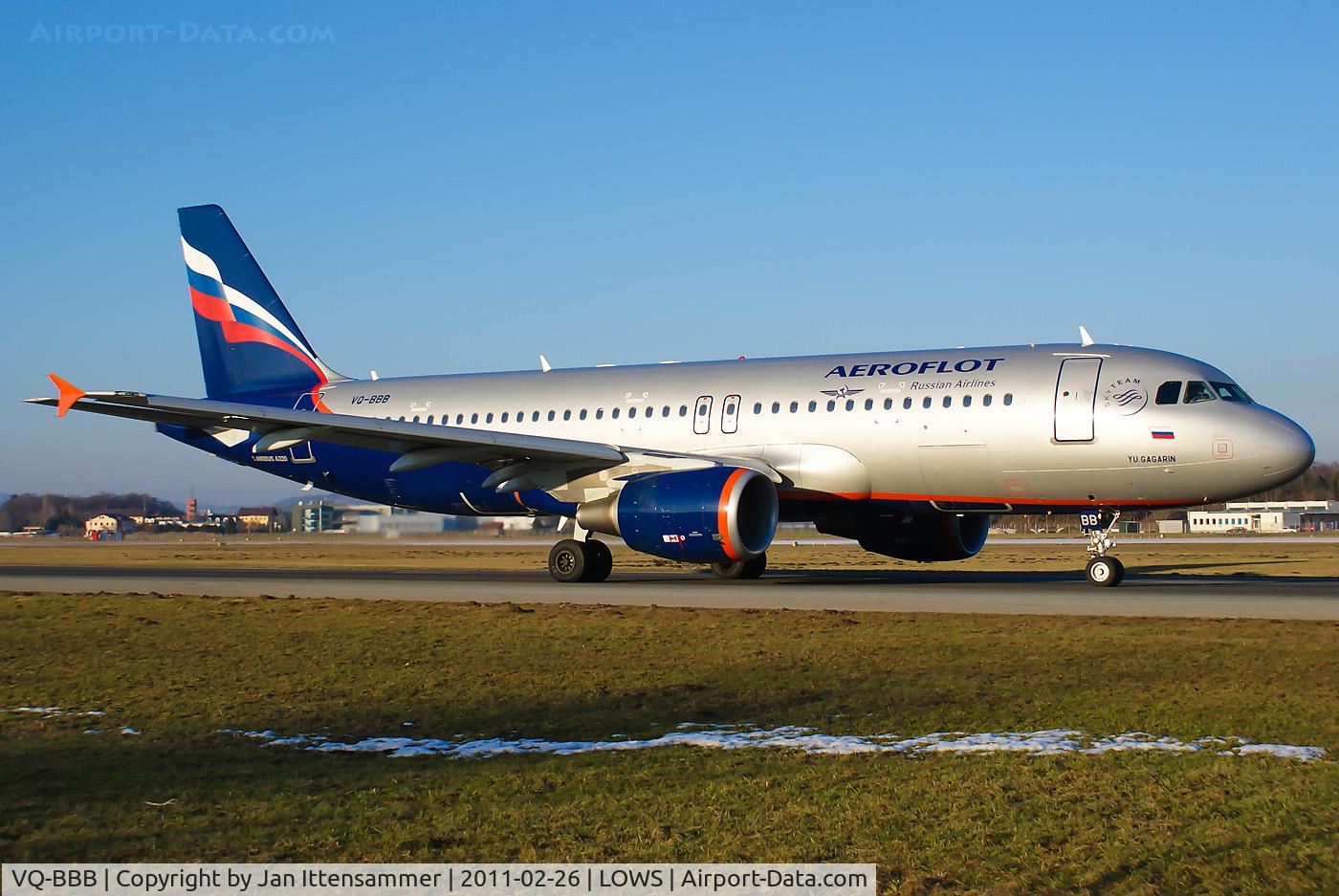 VQ-BBB, 2009 Airbus A320-214 C/N 3823, Wintercharter @ LOWS