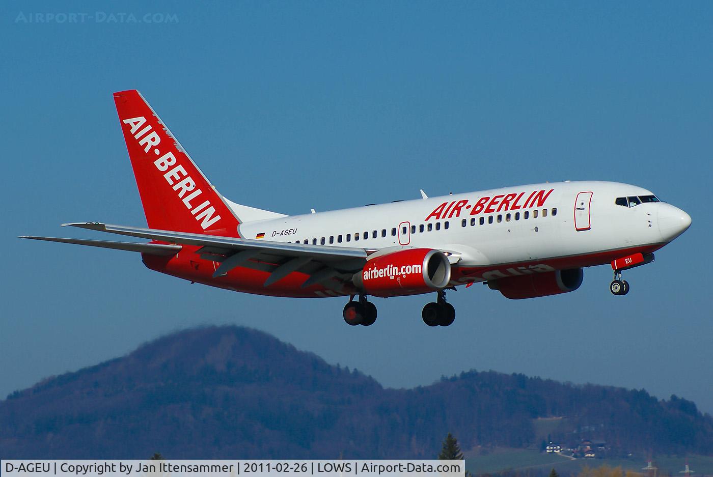 D-AGEU, 1998 Boeing 737-75B C/N 28104, Wintercharter @ LOWS