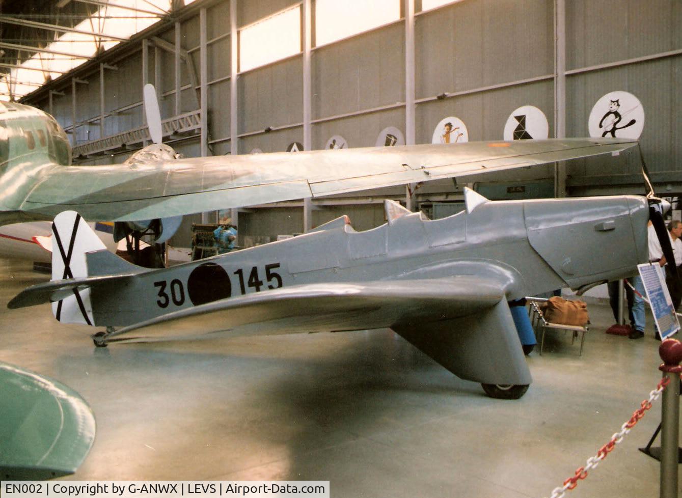 EN002, Miles M14 Hawk Trainer C/N 431, Miles Hawk Major of the Spanish Air Force preserved at the Spanish Aircraft Museum, Madrid, 1996.