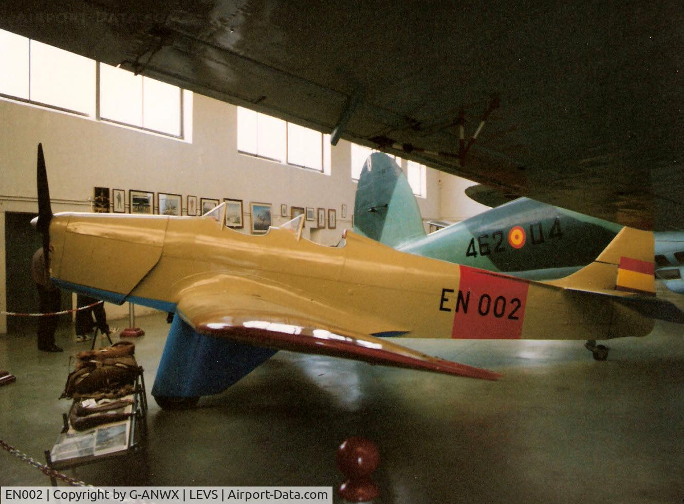 EN002, Miles M14 Hawk Trainer C/N 431, Miles Hawk Major preserved at the Spanish Aircraft Museum, Madrid. 1996