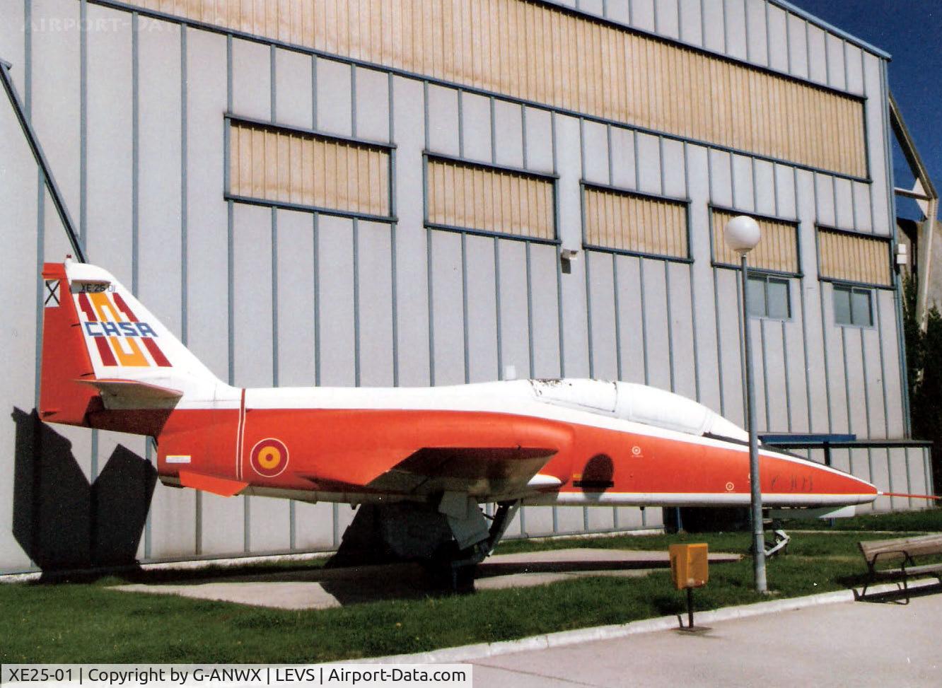XE25-01, 1977 CASA C-101EB Aviojet C/N 991/P1, CASA 101 at the Spanish Aircraft Museum, Madrid in 1996.