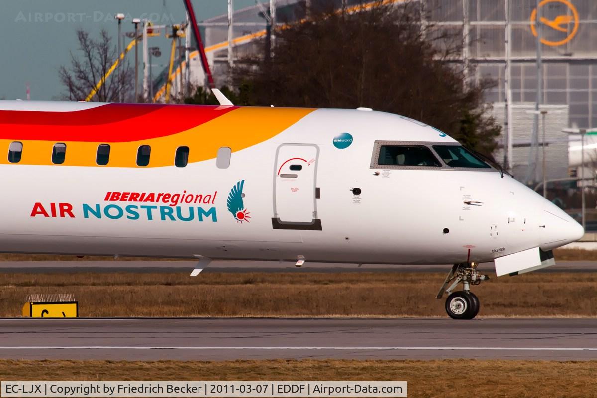 EC-LJX, 2010 Bombardier CRJ-1000ER NG (CL-600-2E25) C/N 19008, line up