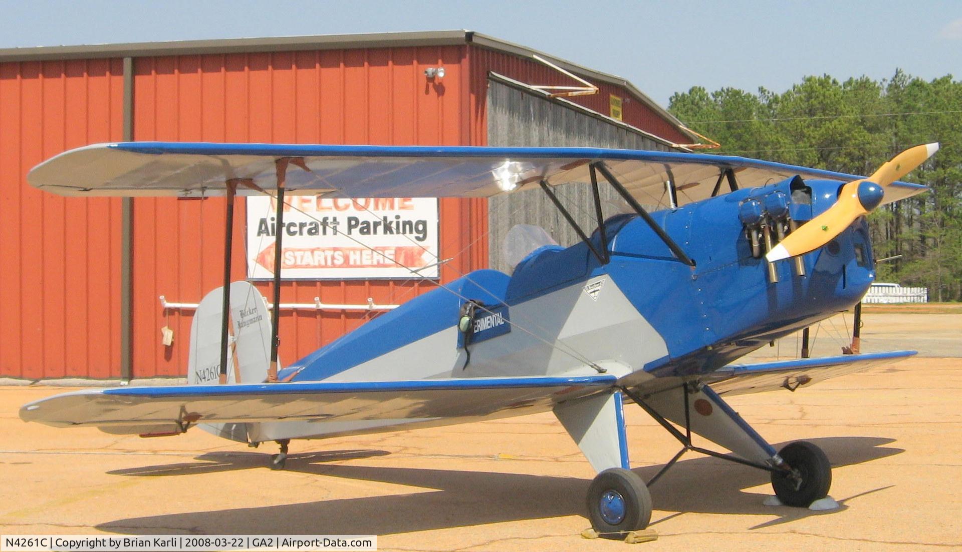 N4261C, 1954 CASA 1-131 Jungmann C/N E3B-329, CASA Bucker Jungmann at Peach State Aerodrome south of Atlanta