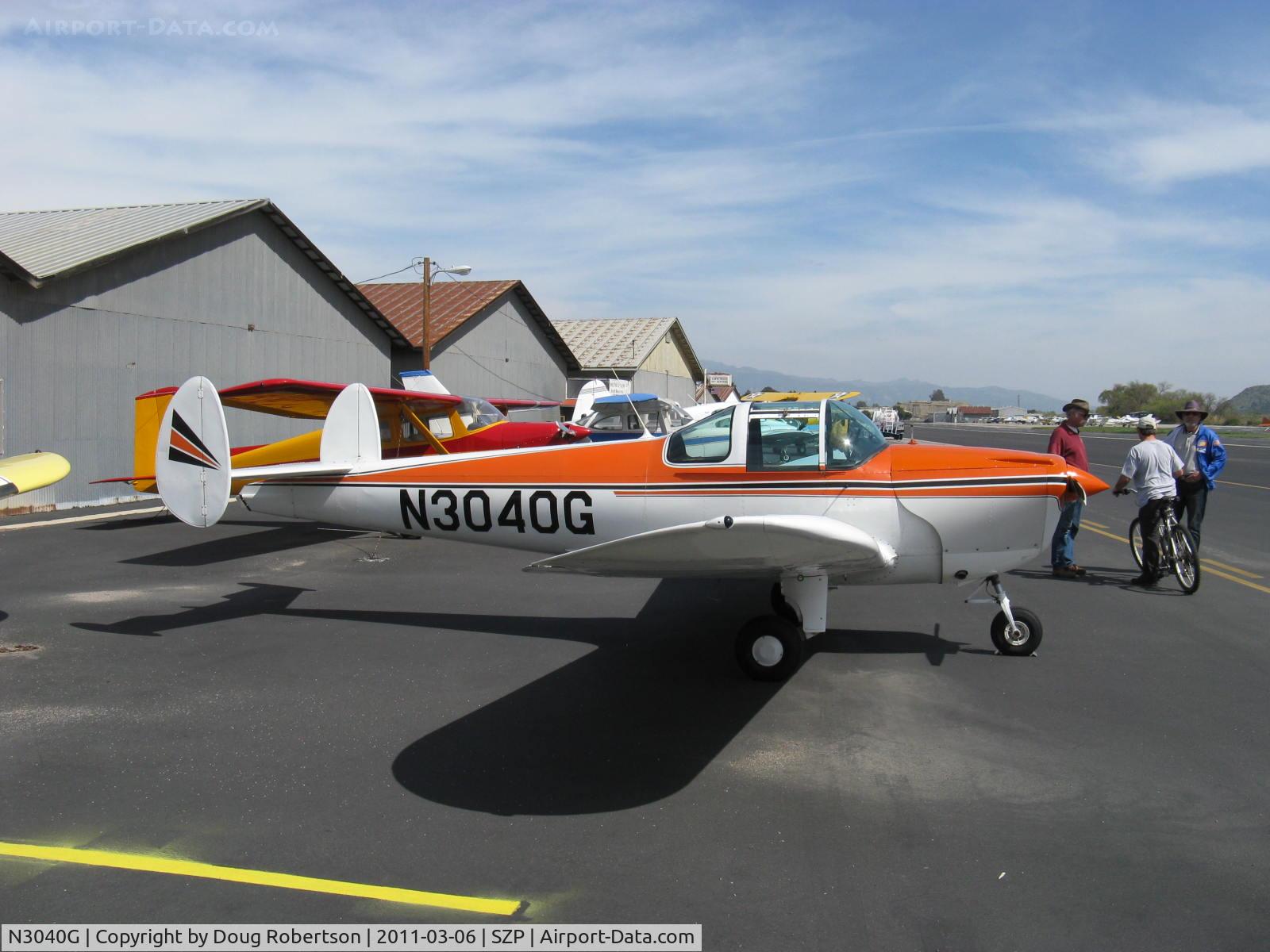 N3040G, 1961 Forney F-1A Aircoupe C/N 5740, 1961 Forney F-1A AIRCOUPE, Continental O-200-A 100 Hp upgrade