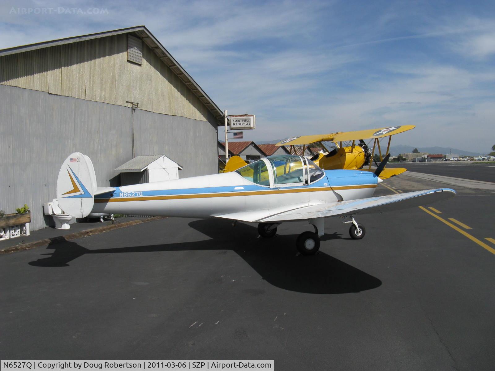 N6527Q, 1966 Alon A2 Aircoupe C/N A-127, 1966 ALON A-2 AIRCOUPE, Continental C90 90 Hp