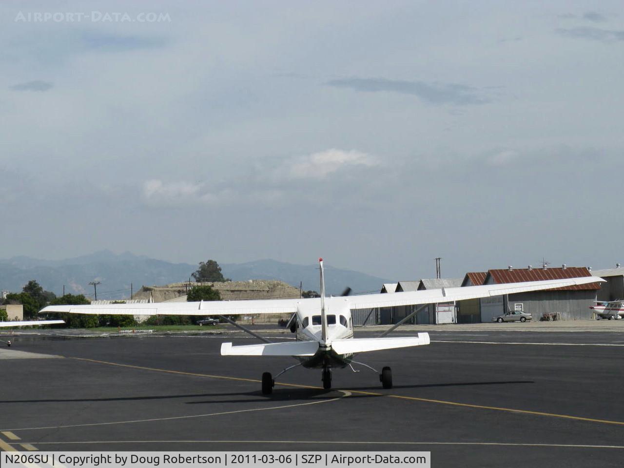 N206SU, 1976 Cessna U206F Stationair C/N U20603184, 1976 Cessna U206F STATIONAIR, Continental IO-520-F 300/285 Hp, taxi to 22
