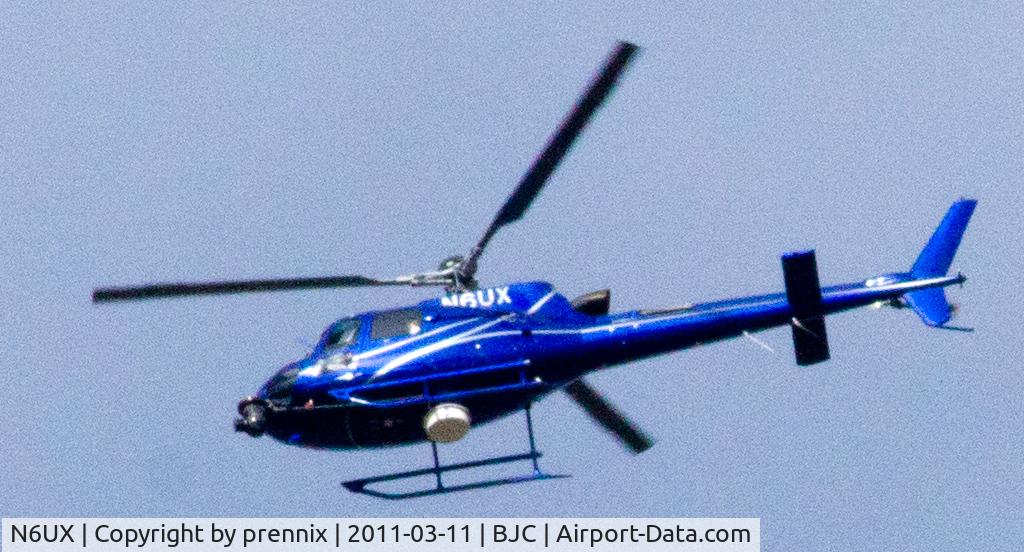N6UX, 2003 Eurocopter AS-350B-3 Ecureuil Ecureuil C/N 3749, taken:
http://maps.google.com/maps?f=q&source=s_q&hl=en&q=Aquarius+Trailhead,+Louisville,+Louisville,+Boulder,+Colorado+80027&aq=&sll=37.0625,-95.677068&sspn=40.052282,67.763672&ie=UTF8&geocode=FdrxYQIdXhK8-Q&split=0&hq=&hnear=Aquarius+Trailhead,+Louis