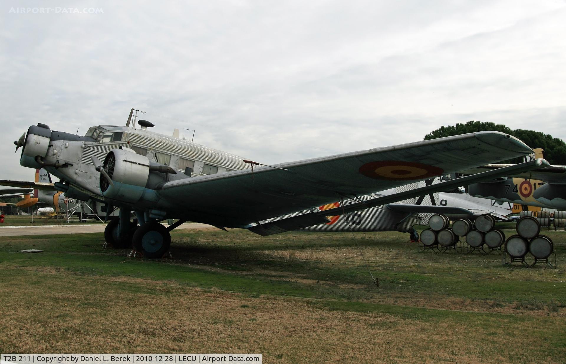 T2B-211, Junkers (CASA) 352L (Ju-52) C/N 102, This is one of two of these classic Spanish-built, German-designed classic tri-motors on display at the Museo del Aire.