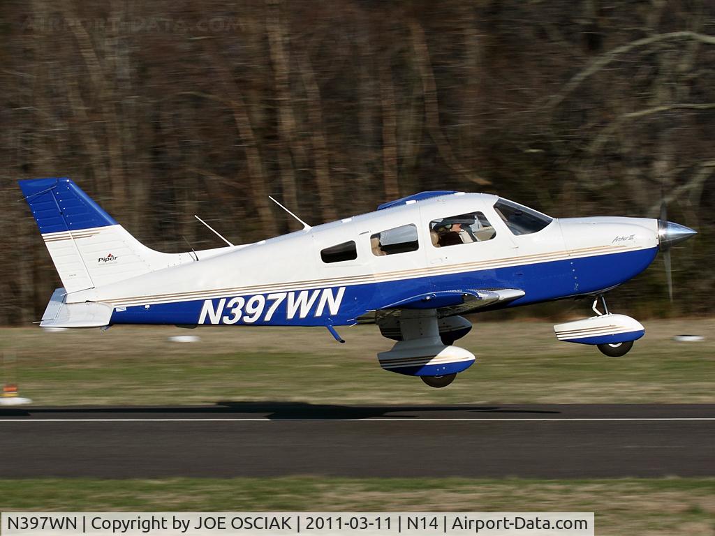 N397WN, 1997 Piper PA-28-181 C/N 28-43070, Leaving N14