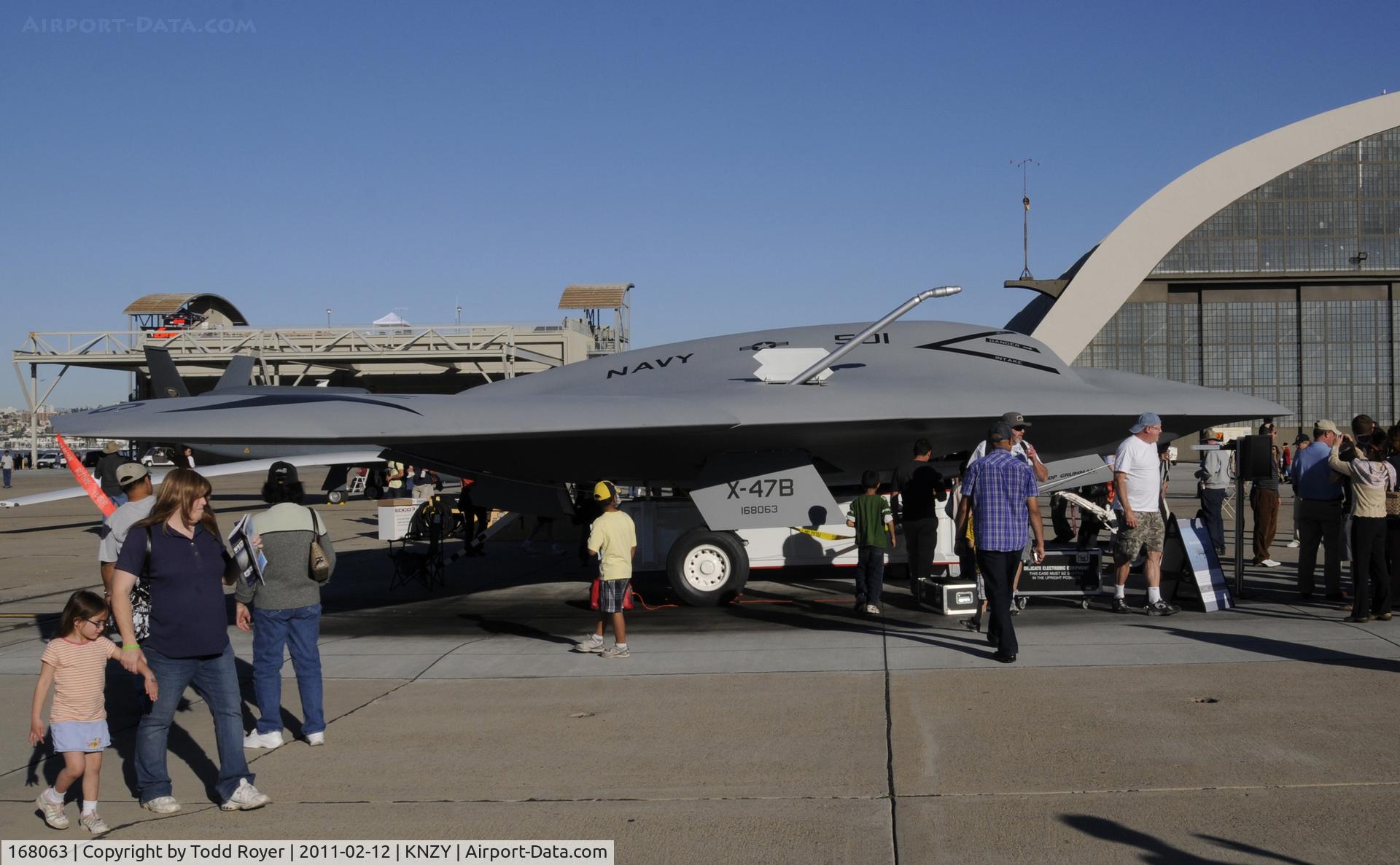 168063, Northrop Grumman X-47B Pegasus C/N AV-1, X-47B Mock up at North Island