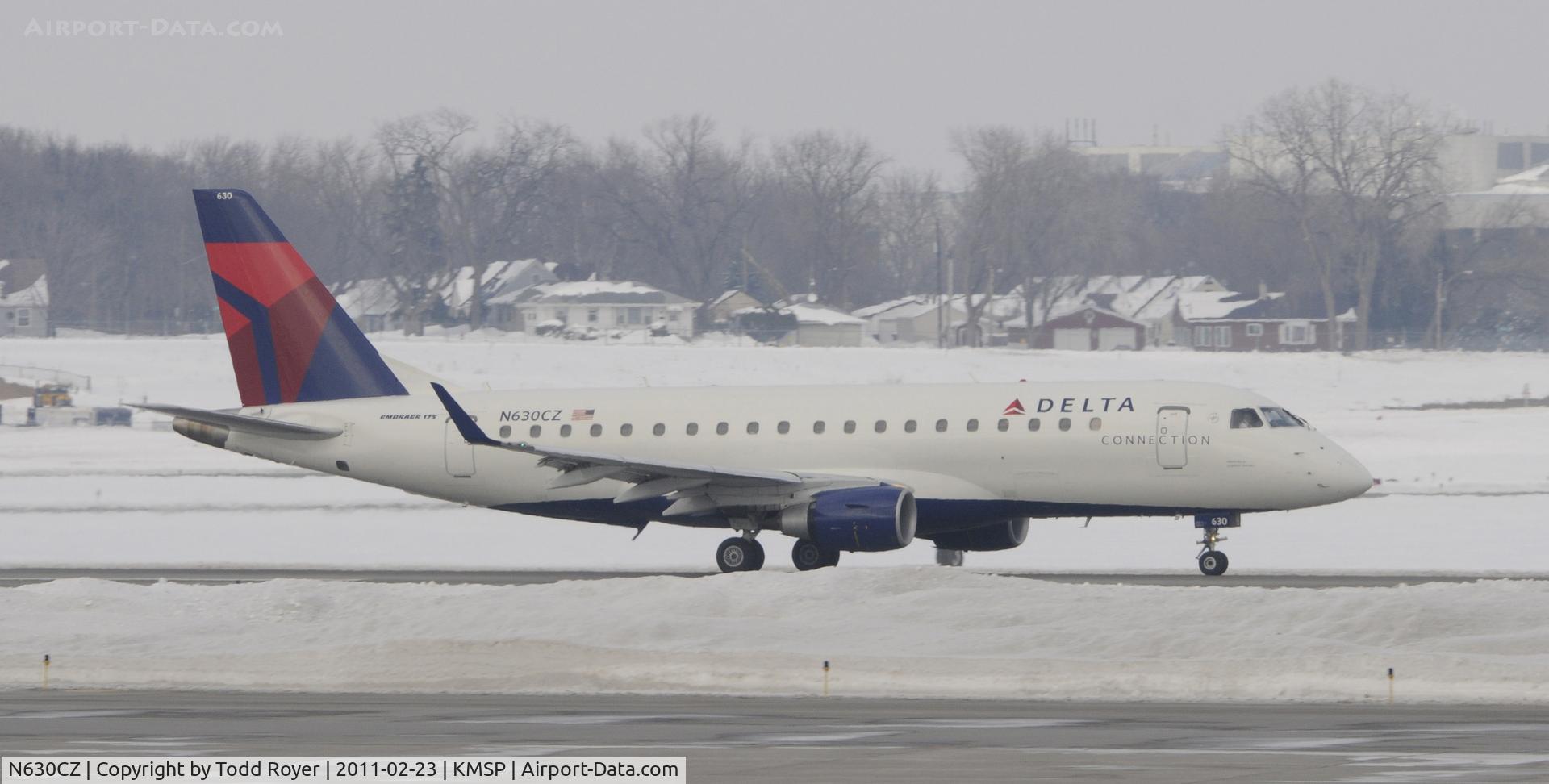 N630CZ, 2008 Embraer 175LR (ERJ-170-200LR) C/N 17000238, Delta