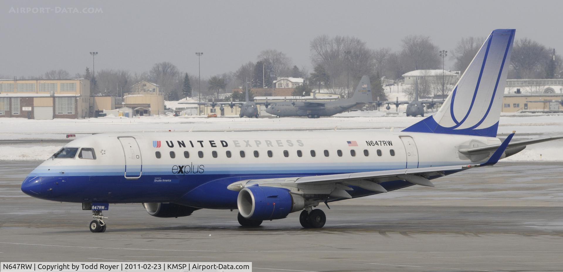 N647RW, 2005 Embraer 170SE (ERJ-170-100SE) C/N 17000067, United