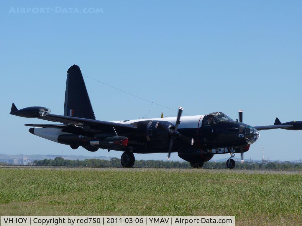 VH-IOY, 1961 Lockheed SP-2H (P2V-7S) Neptune C/N 726-7273, Neptune A89-273 as it returns from the historic aircraft display at the Avalon Air Show 2011