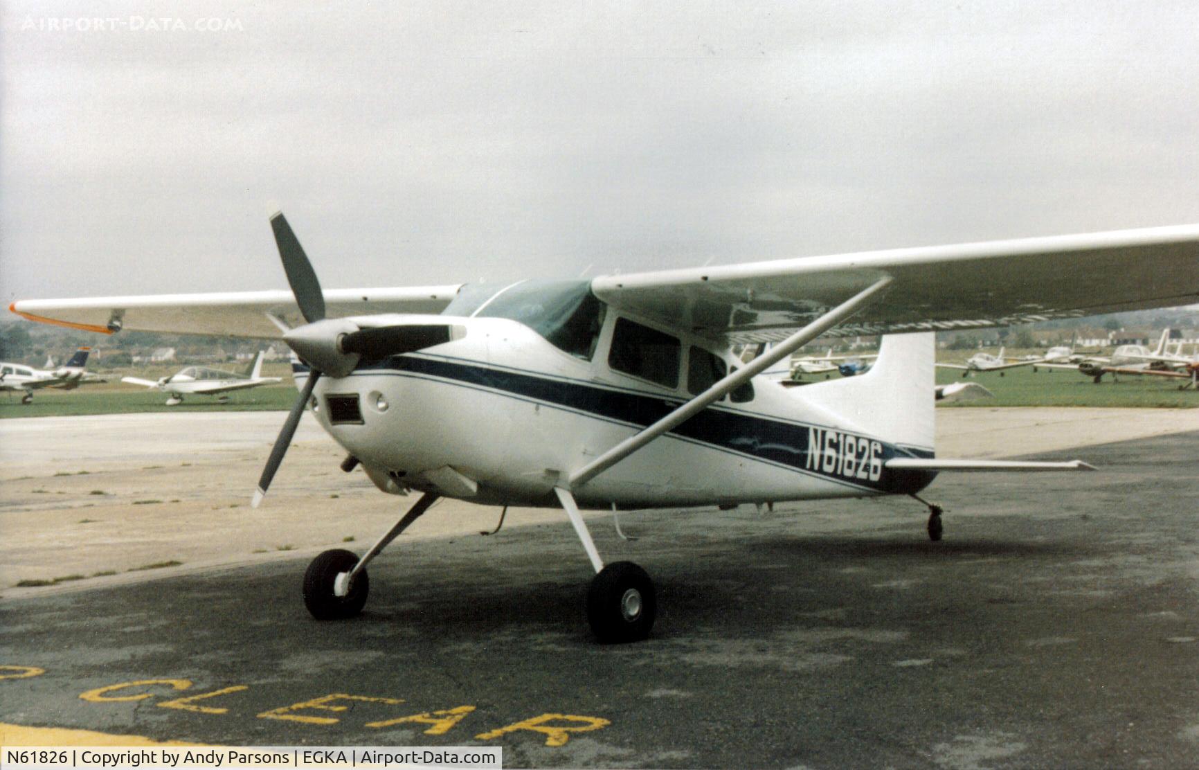 N61826, 1981 Cessna A185F Skywagon 185 C/N 18504263, Taken many years ago at Shoreham (scanned Print)