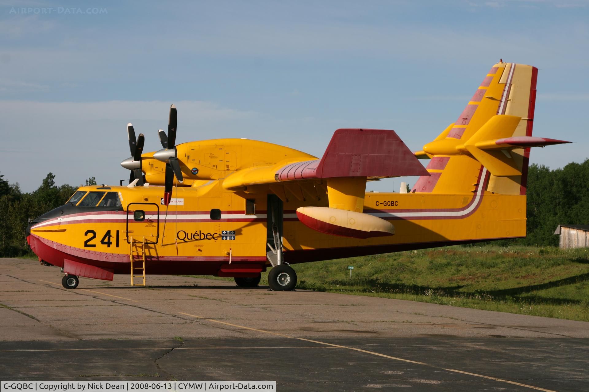 C-GQBC, 1995 Canadair CL-215-6B11 CL-415 C/N 2012, CYMW