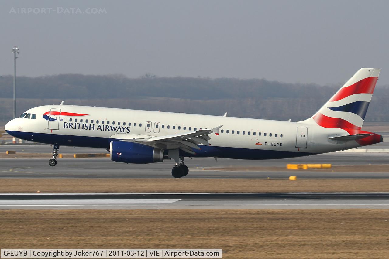 G-EUYB, 2008 Airbus A320-232 C/N 3703, British Airways