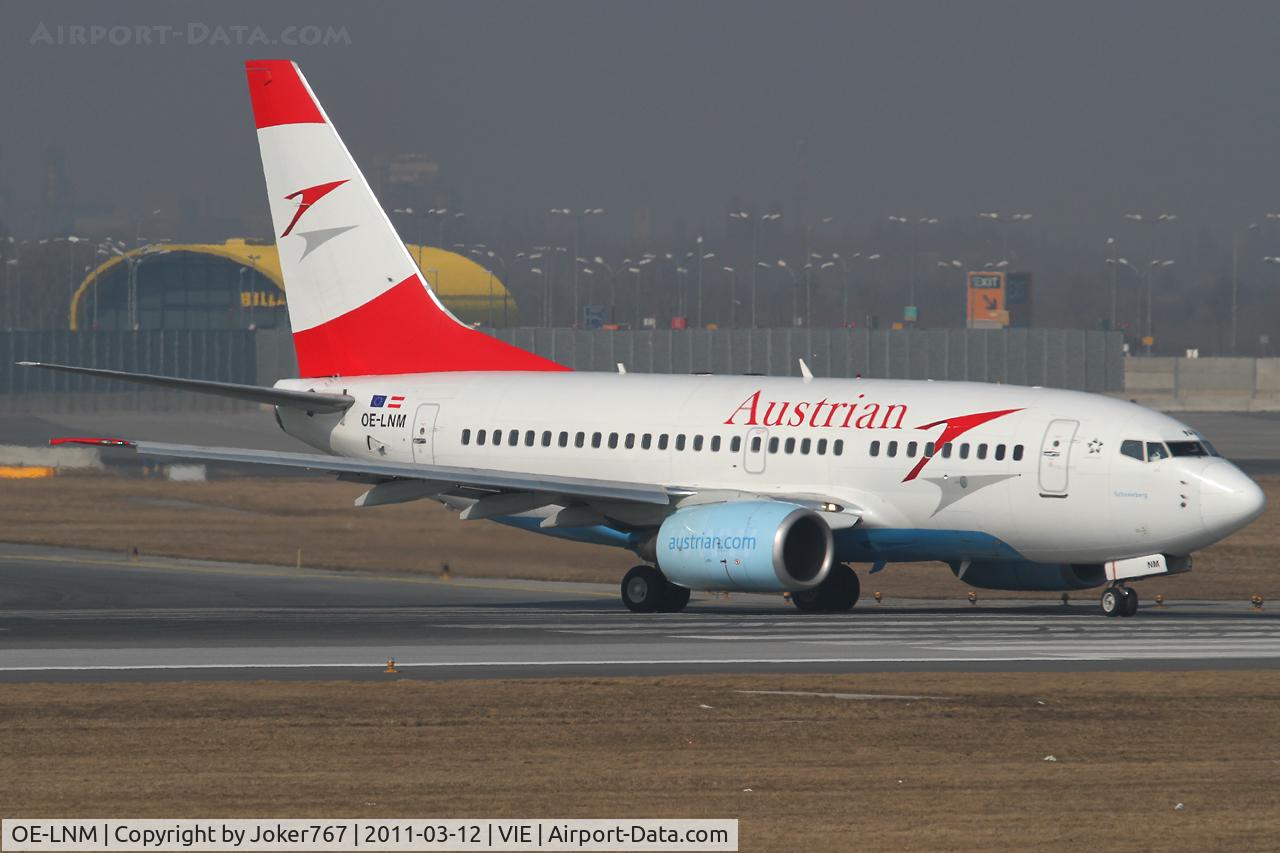 OE-LNM, 2000 Boeing 737-6Z9 C/N 30138, Austrian Airlines