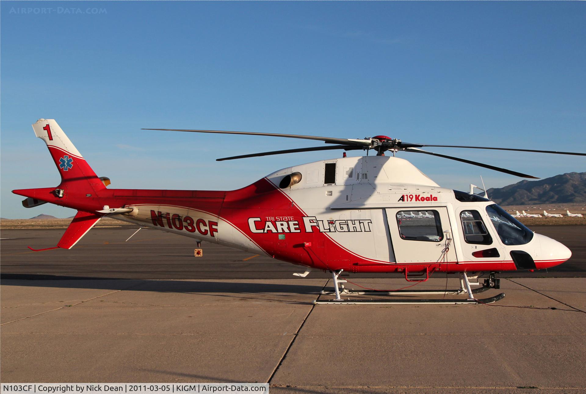 N103CF, 2001 Agusta A-119 C/N 14021, KIGM