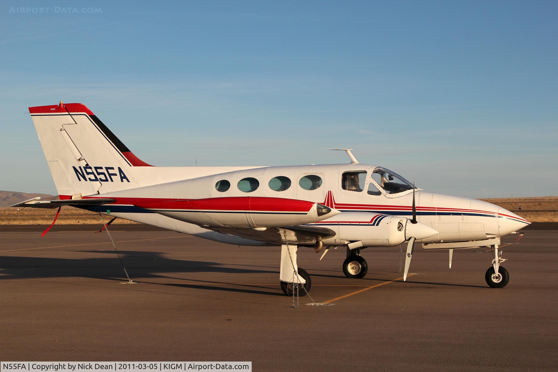 N55FA, 1970 Cessna 414 Chancellor Chancellor C/N 414-0058, KIGM