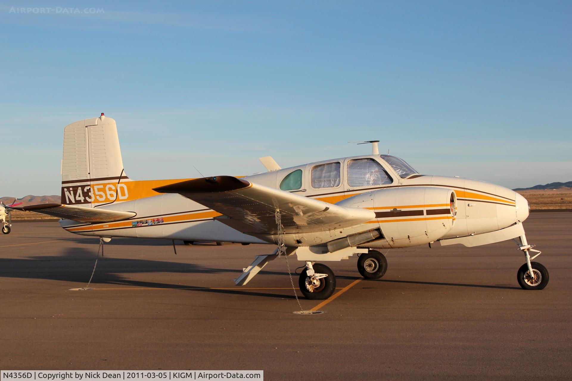 N4356D, 1956 Beech D50 Twin Bonanza C/N DH-119, KIGM