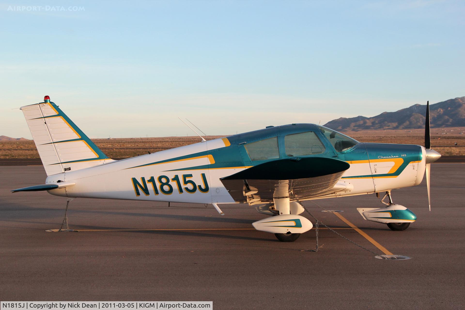N1815J, 1968 Piper PA-28-140 C/N 28-24244, KIGM