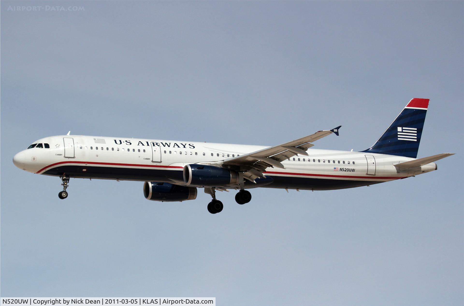 N520UW, 2009 Airbus A321-231 C/N 3924, KLAS