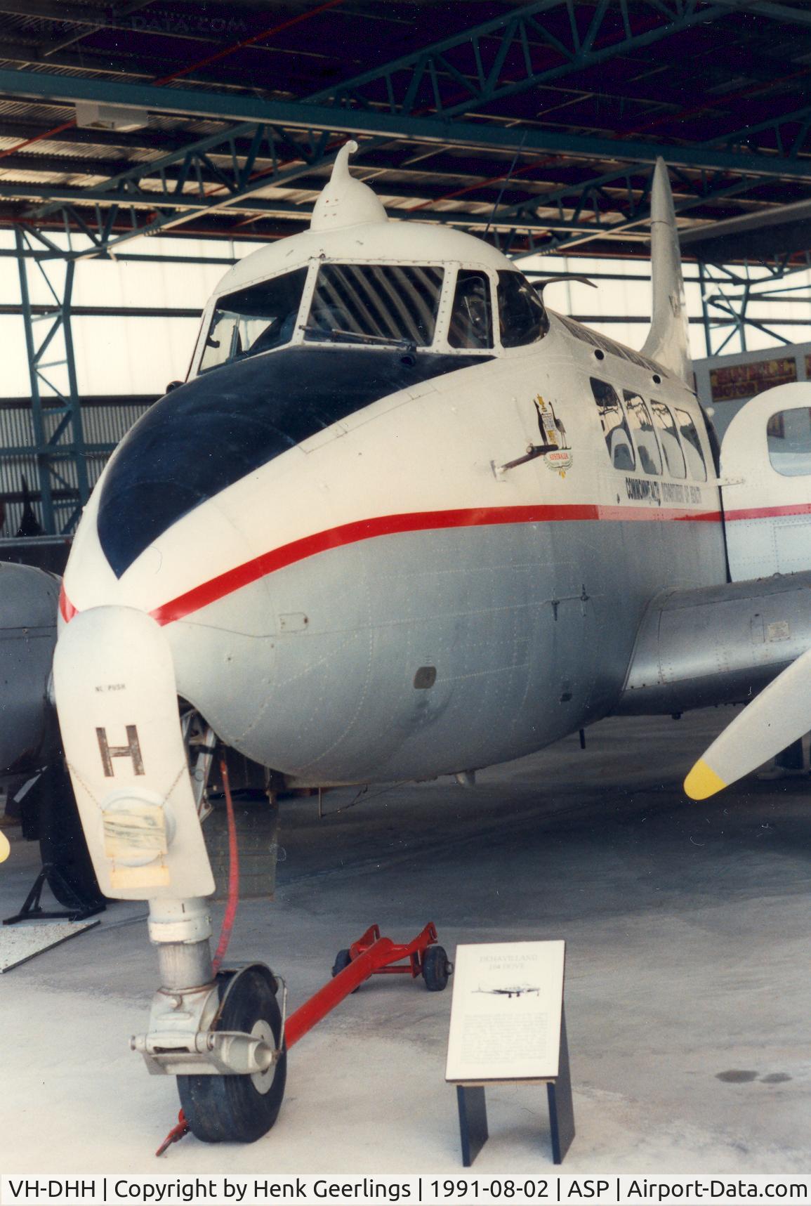 VH-DHH, De Havilland DH-104 Dove 6 C/N 04499, Northern Territory Medical Service, Aviation Museum , Alice Springs