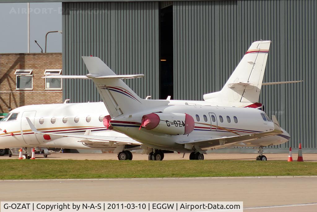 G-OZAT, 2009 Raytheon Hawker 900XP C/N HA-0143, Parked outside Gulfstream
