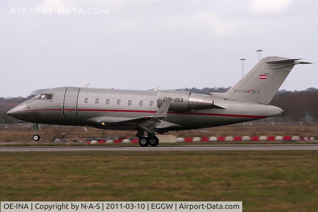 OE-INA, 2008 Bombardier Challenger 605 (CL-600-2B16) C/N 5782, Departing
