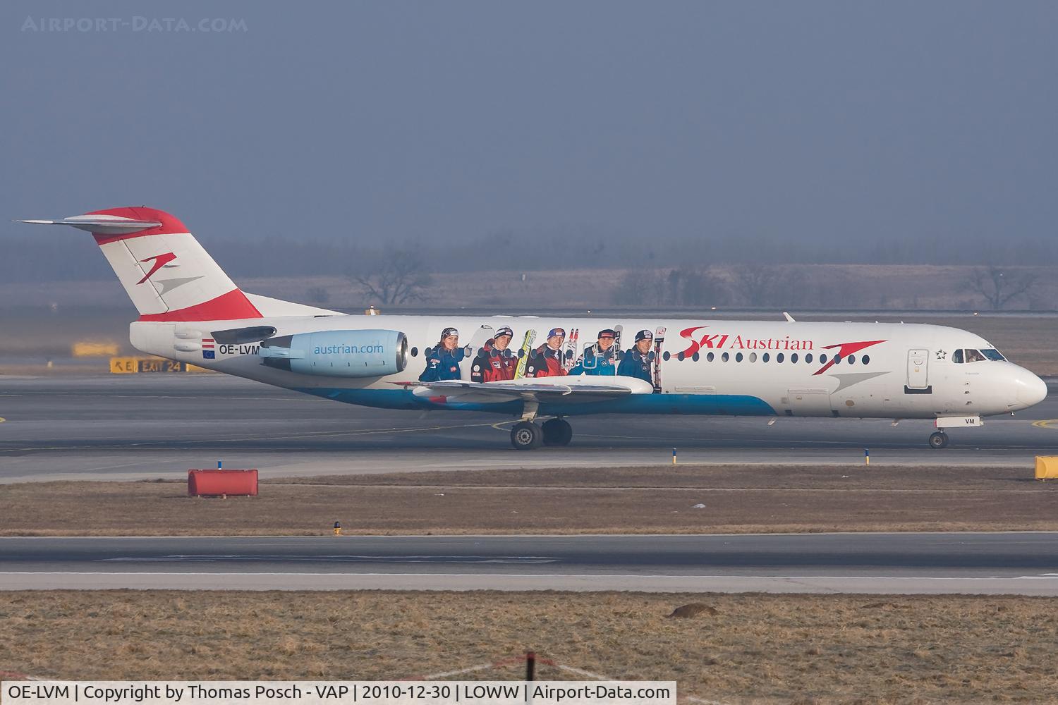 OE-LVM, 1991 Fokker F100 (F-28-0100) C/N 11361, Austrian Arrows