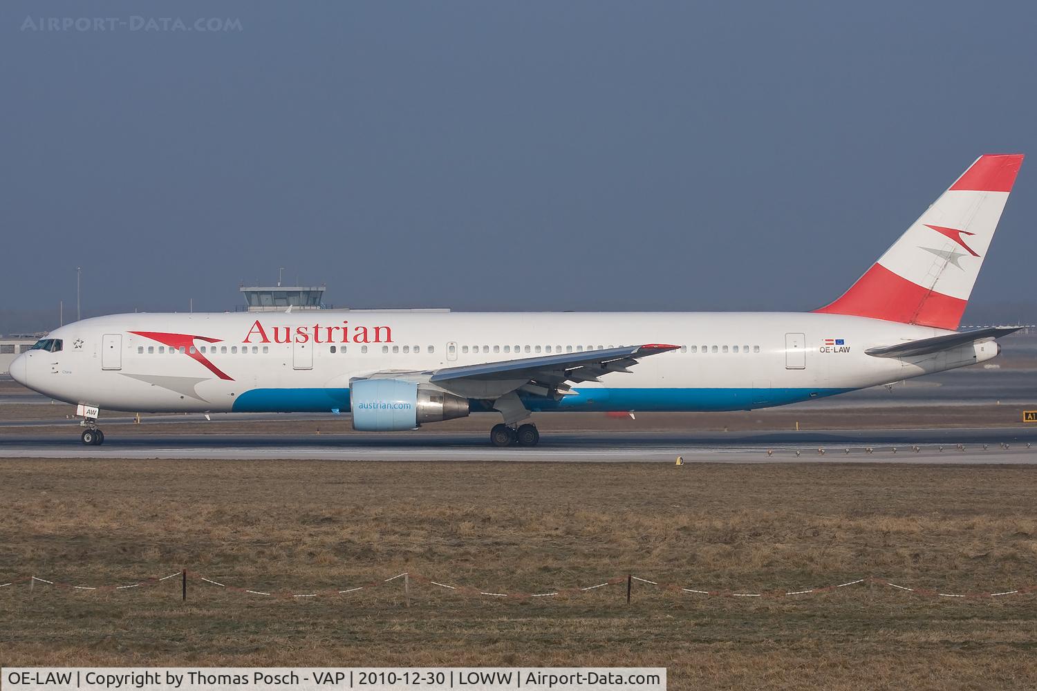 OE-LAW, 1992 Boeing 767-3Z9/ER C/N 26417, Austrian Airlines