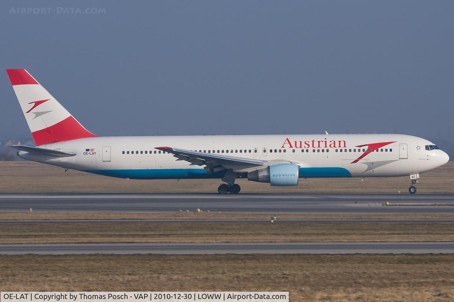 OE-LAT, 1991 Boeing 767-31A C/N 25273, Austrian Airlines
