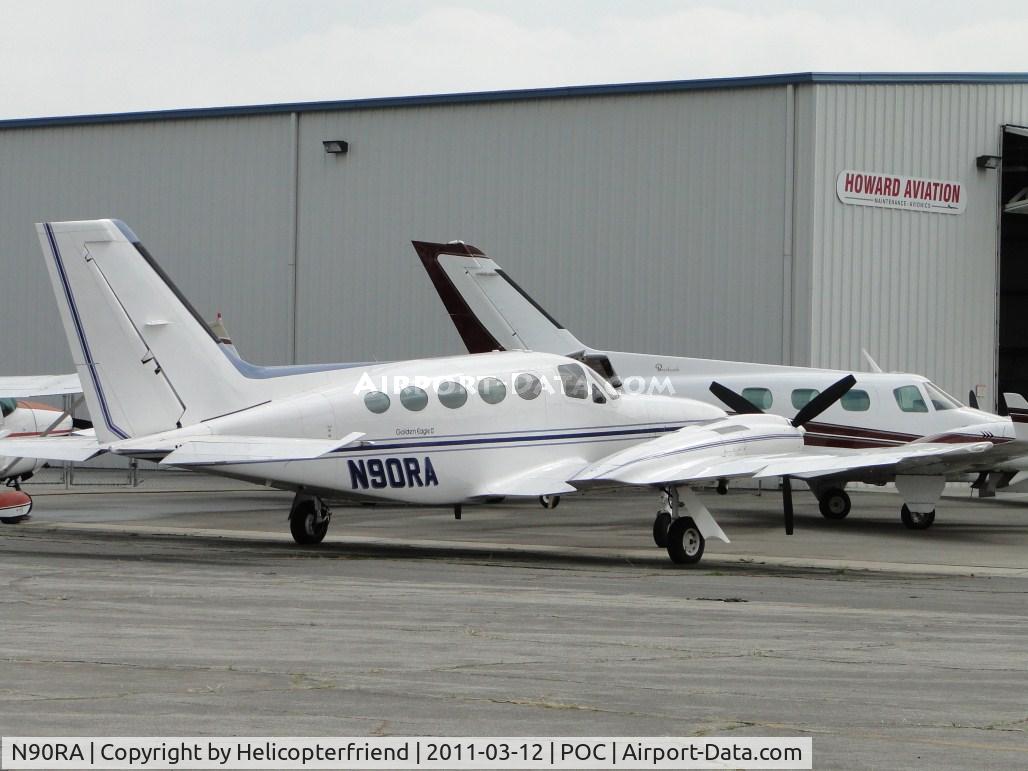 N90RA, 1976 Cessna 421C Golden Eagle C/N 421C0128, Parked at Howard Aviation parking area