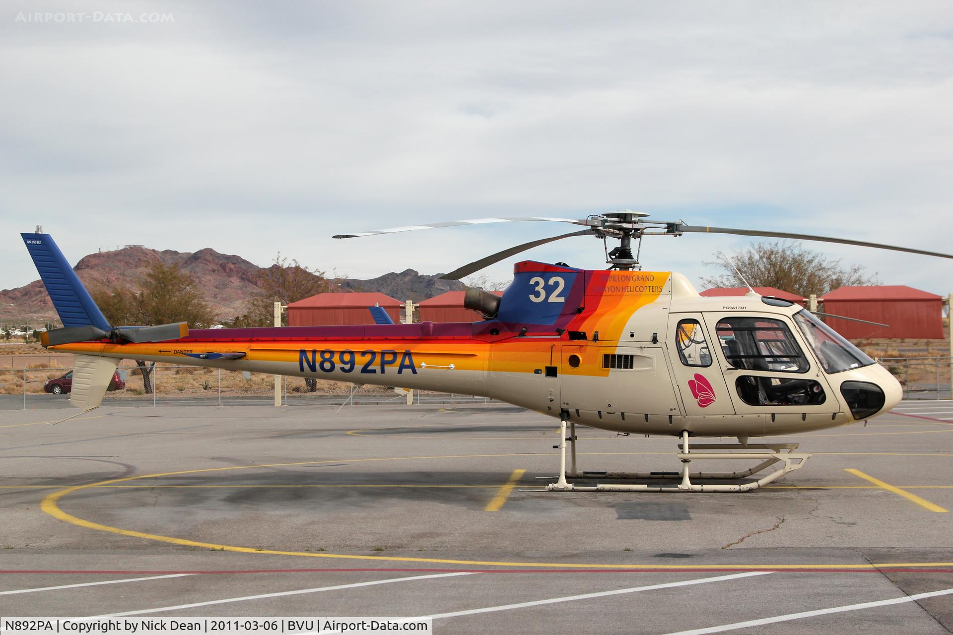 N892PA, Aerospatiale AS-350B-2 Ecureuil C/N 4581, KBVU