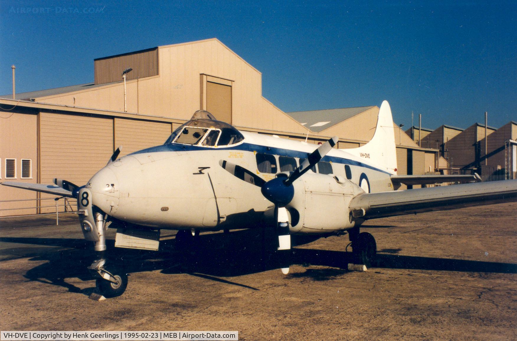 VH-DVE, 1952 De Havilland DH-104 Sea Heron C.20 C/N 04420, ex Royal Navy  XJ319 nr 18