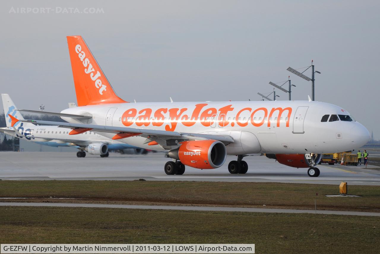 G-EZFW, 2010 Airbus A319-111 C/N 4380, easyJet
