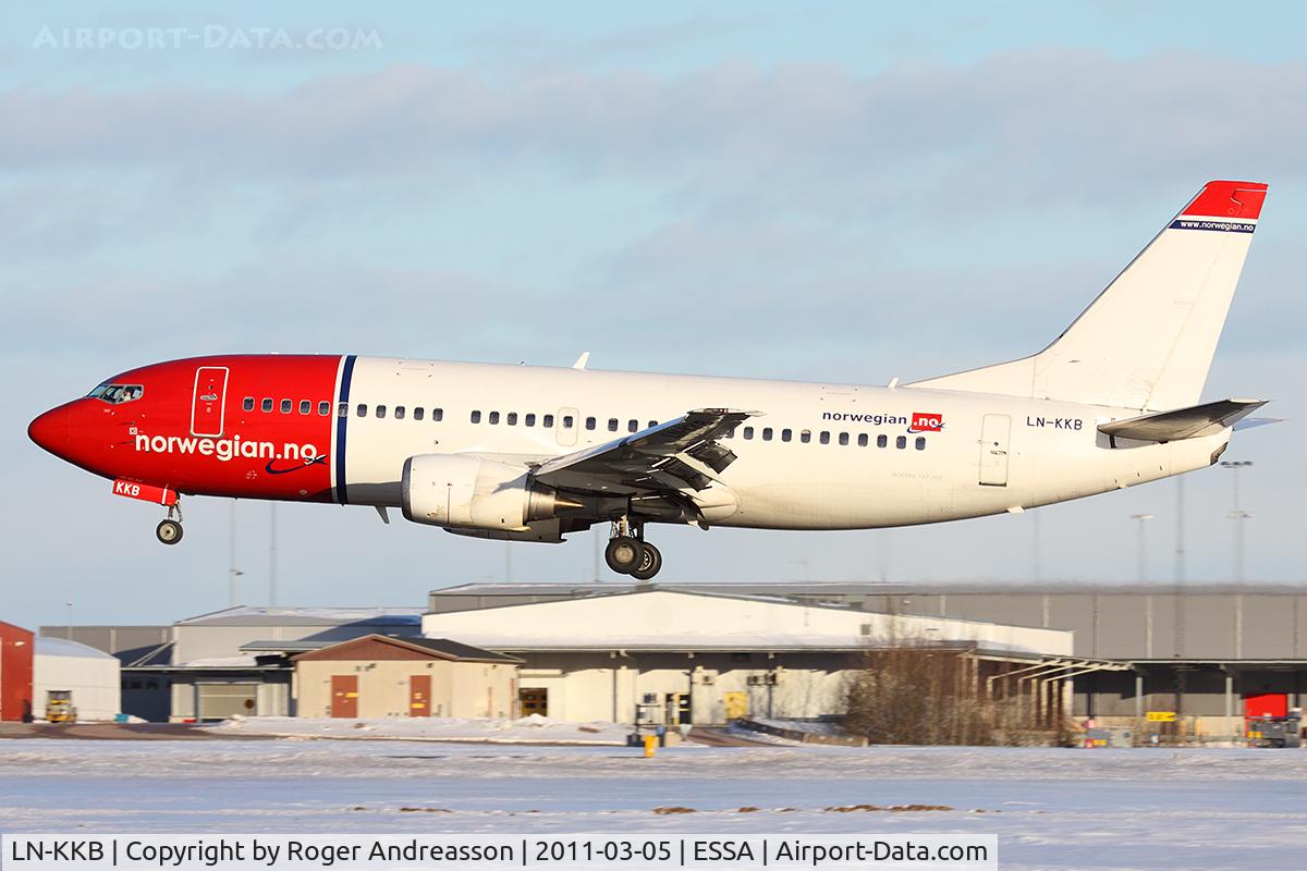 LN-KKB, 1995 Boeing 737-33A C/N 27457, DY4114 OSL-ARN