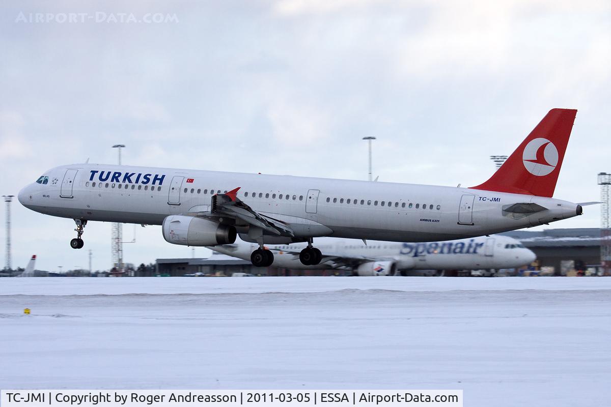 TC-JMI, 2008 Airbus A321-232 C/N 3673, TK1795 IST-ARN