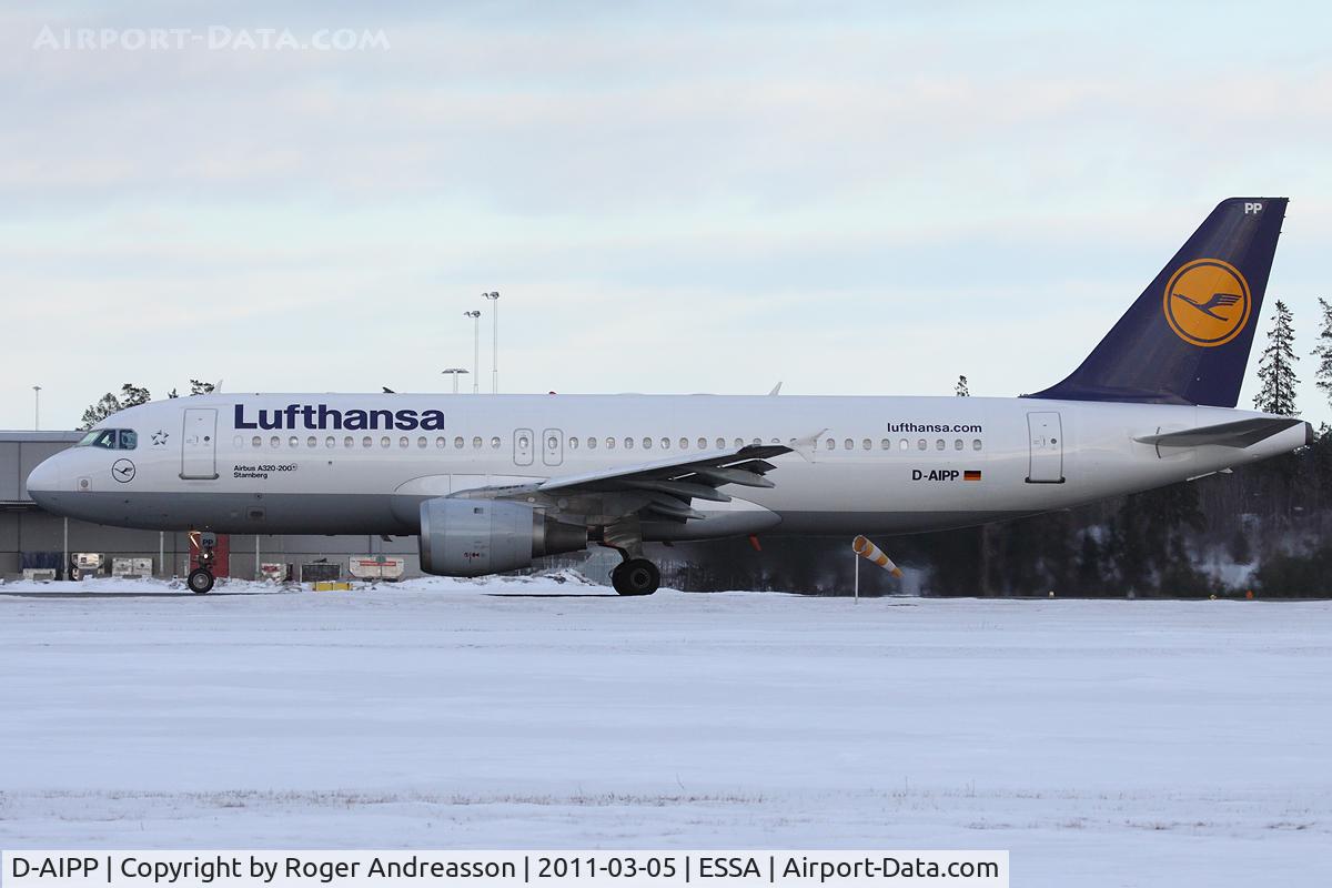 D-AIPP, 1990 Airbus A320-211 C/N 110, LH2417 ARN-MUC