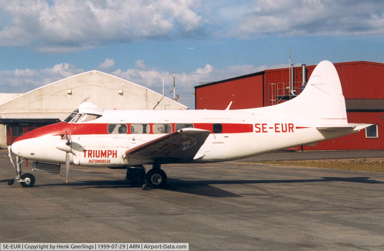 SE-EUR, 1958 De Havilland DH-104 Dove 6 C/N 04496, Arlanda - Stockholm
