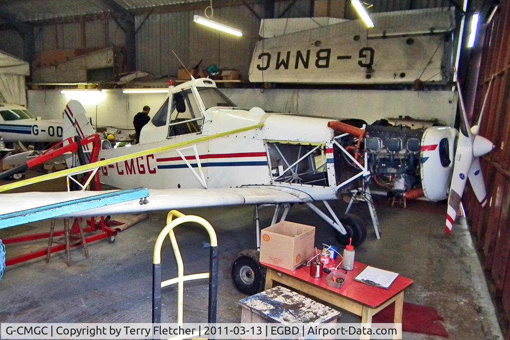 G-CMGC, 1977 Piper PA-25-235 Pawnee C/N 25-7756042, 1977 Piper PIPER PA-25-235, c/n: 25-7756042 in Eggington for maintenance