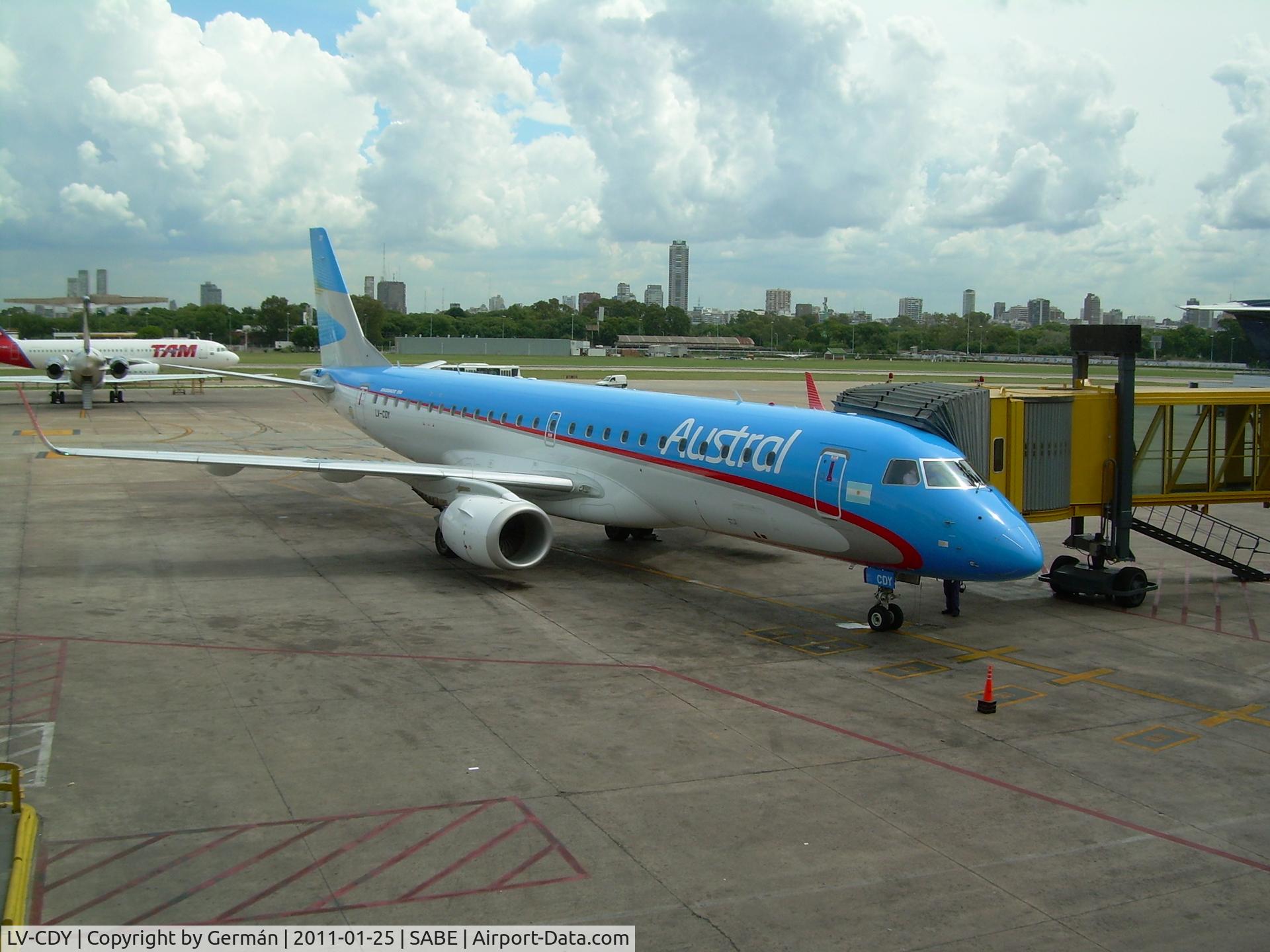 LV-CDY, 2010 Embraer 190AR (ERJ-190-100IGW) C/N 19000365, AEP
