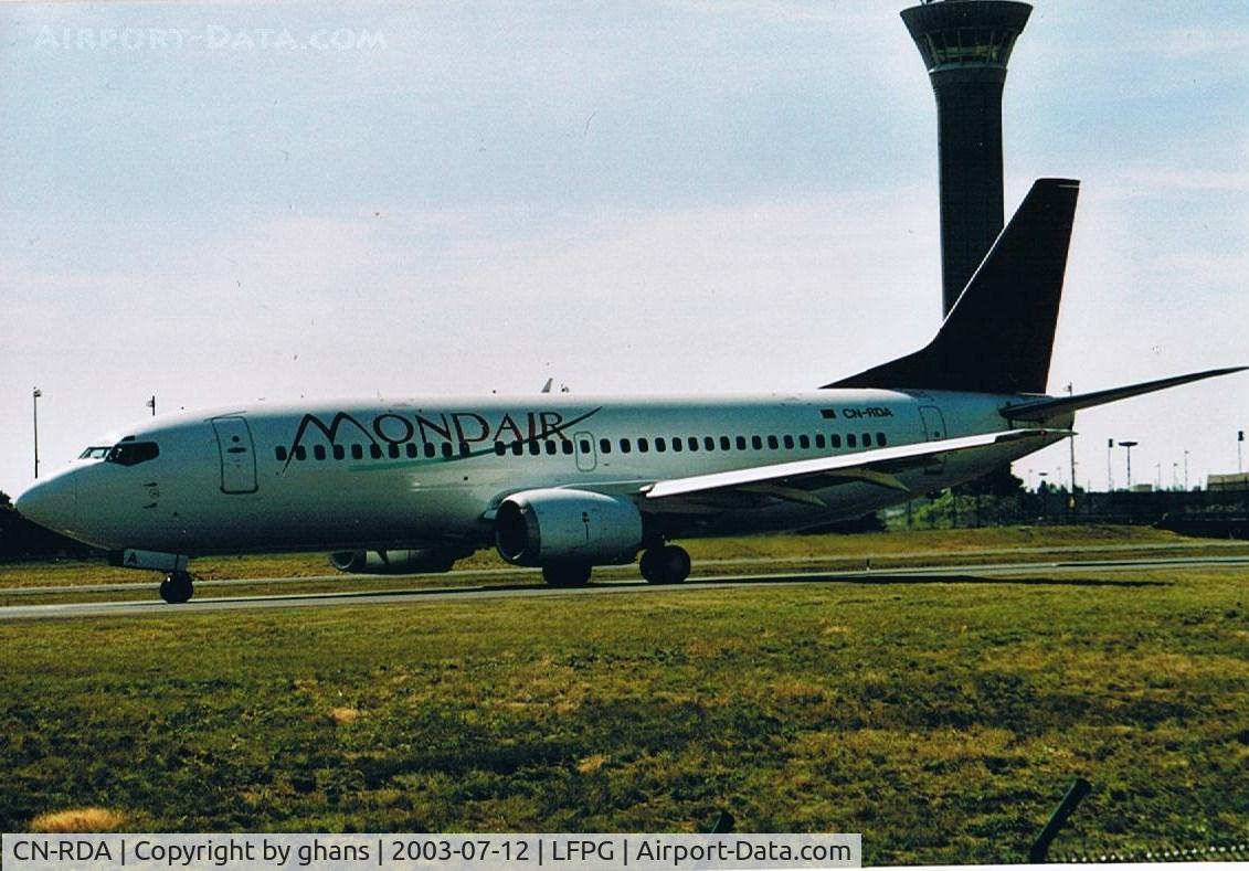 CN-RDA, 1989 Boeing 737-329 C/N 24356, Mondair