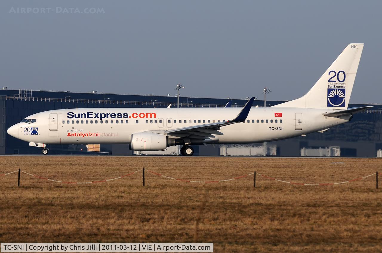 TC-SNI, 2005 Boeing 737-8FH C/N 29671, Sun Express