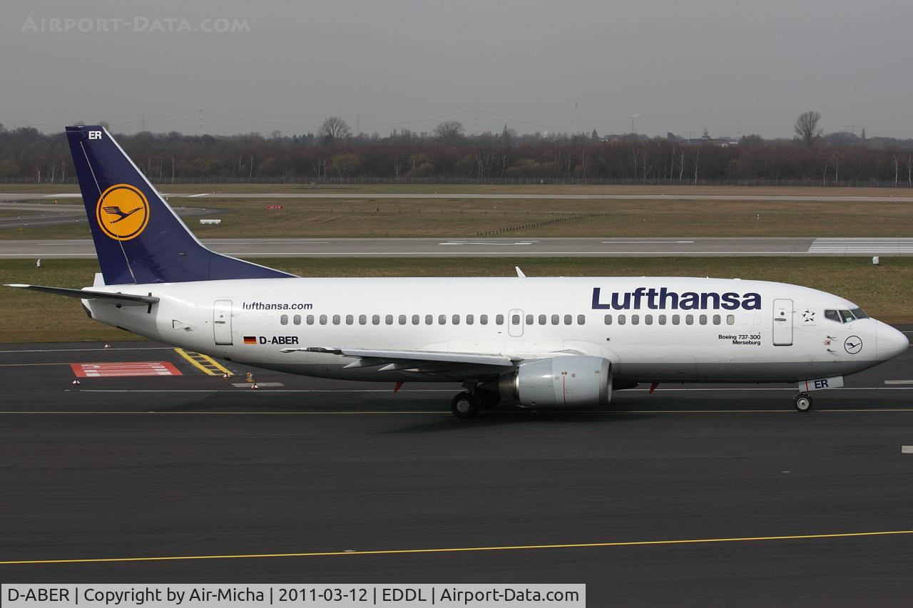 D-ABER, 1992 Boeing 737-330 C/N 26431, Lufthansa, Name: Merseburg