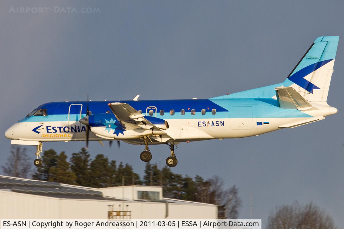 ES-ASN, 1989 Saab 340A C/N 340A-151, OV687 TLL-ARN