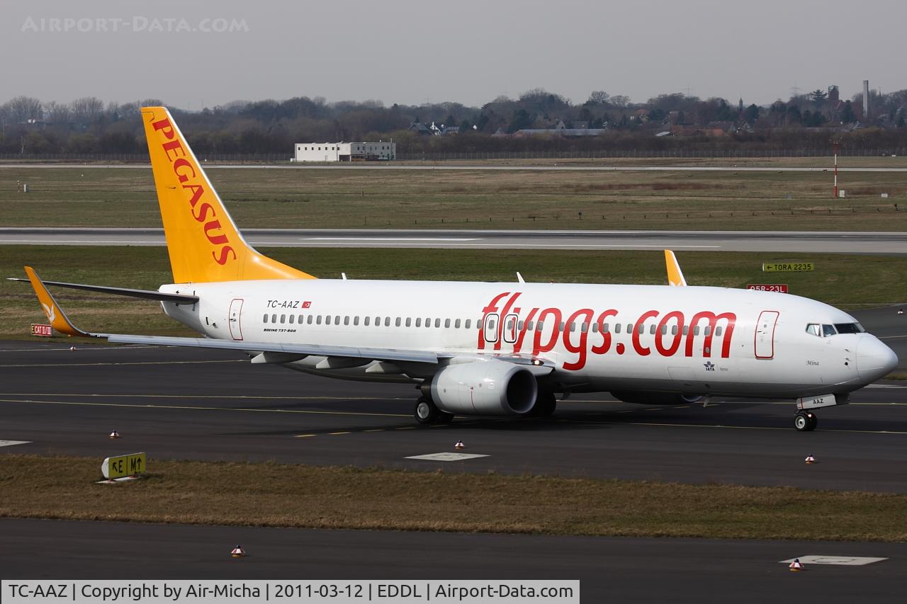 TC-AAZ, 2010 Boeing 737-82R C/N 40875, Pegasus Airlines, Name: Mina