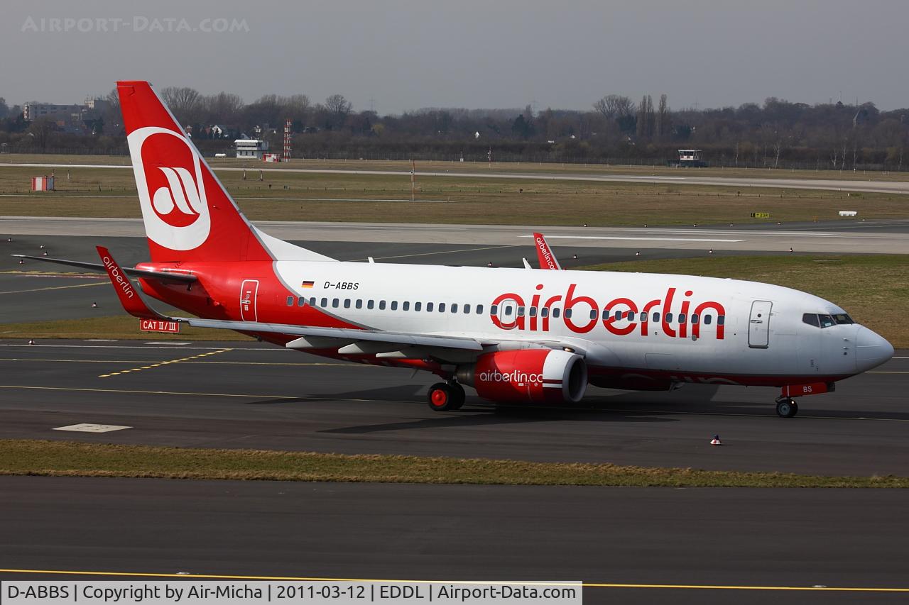 D-ABBS, 2001 Boeing 737-76N C/N 28654, Air Berlin