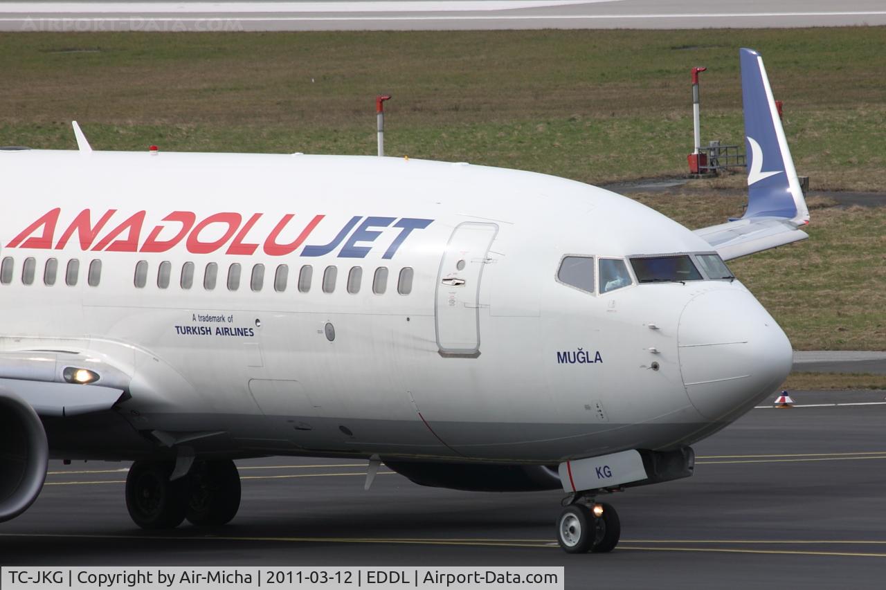 TC-JKG, 2007 Boeing 737-76N C/N 34754, Anadolu Jet, Boeing 737-76N (WL), CN: 34754/2172, Name: Mugla